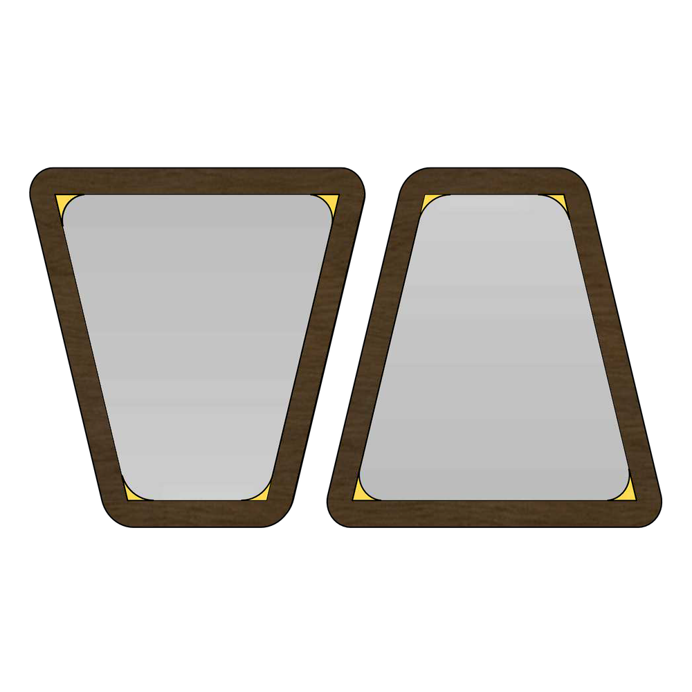 Pyramid Mirrors — Alison Zavracky Design Studio